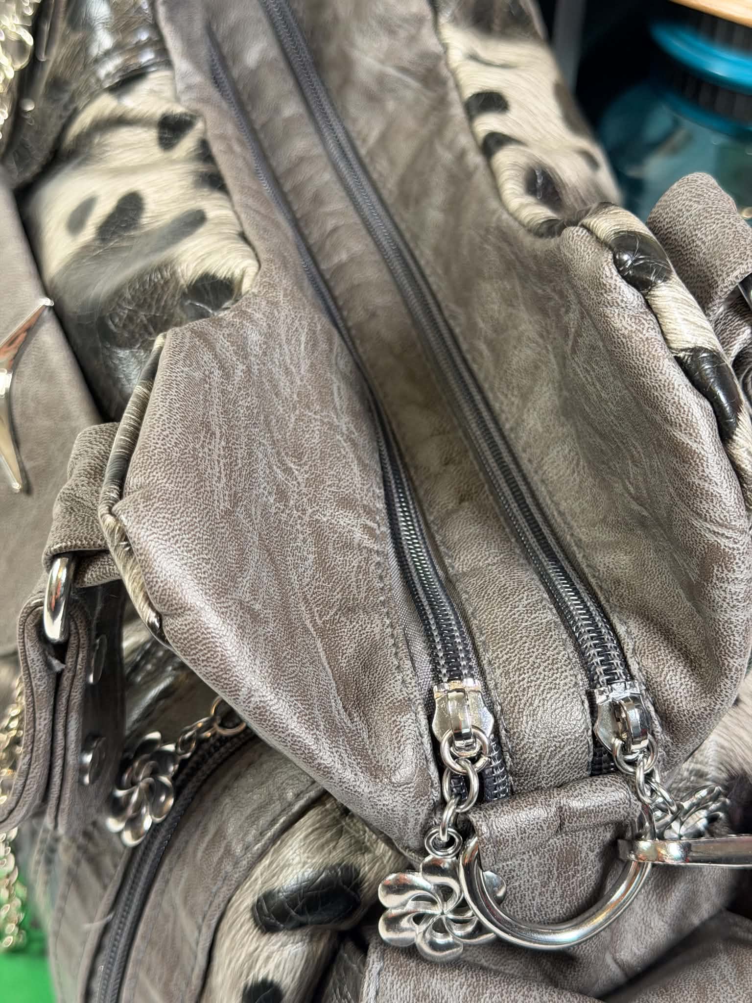 Women's Faux Leather Handbag Large Capacity Hobo Tote Bag Leopard Print Handbag