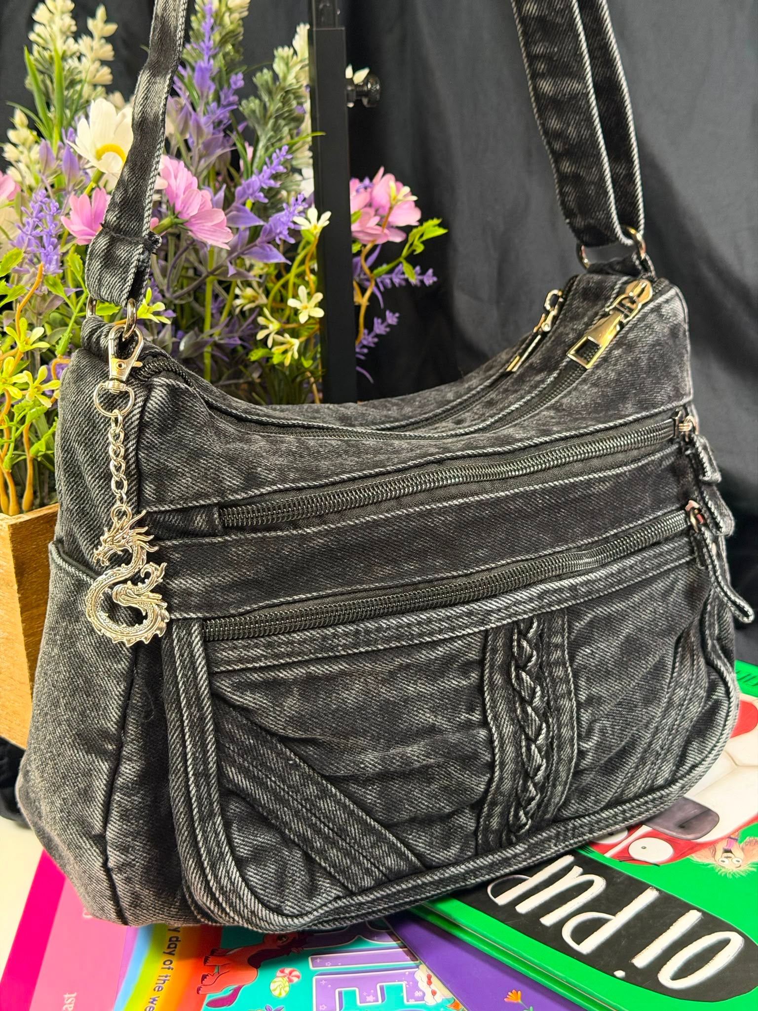 Women Denim Crossbody Bag Shoulder Bag for Every Occasion.